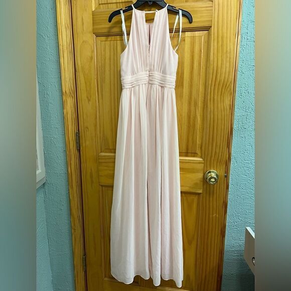 David’s Bridal pale pink size 12 bridesmaid dress - Picture 2 of 7